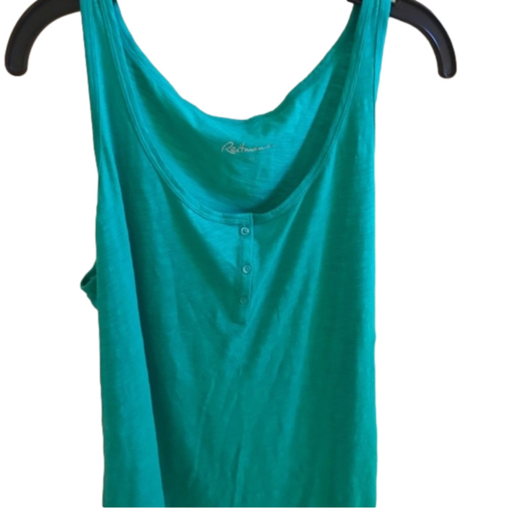 NWT Reitmans Scoop Neck 3 Button Down Tank Top